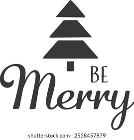 Christmas Holiday Greeting. Typography for print or use as  Christmas poster, Christmas card, Christmas background 