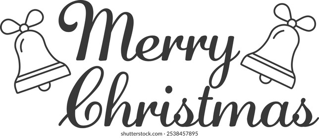 Christmas Holiday Greeting. Typography for print or use as  Christmas poster, Christmas card, Christmas background 