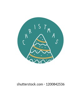 Christmas holiday greeting typography style