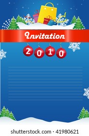 christmas holiday invitation
