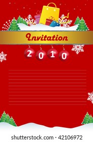 invitación de vacaciones de navidad