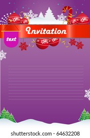 christmas holiday invitation