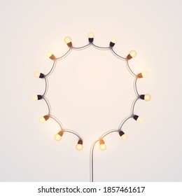Christmas holiday lights background. Vector illustration