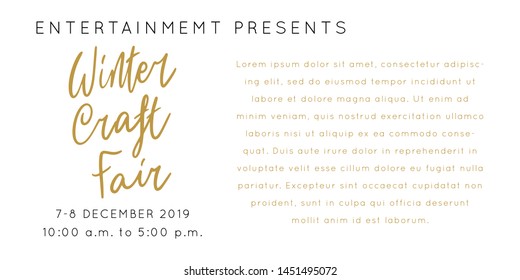 Christmas Holiday Market lettering template. Unique vector script saying poster. Custom typography print for t shirts,bags,posters,merch,banners. Winter Holiday season decorations.