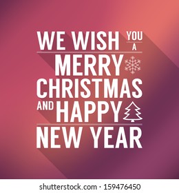 Christmas holiday modern poster design with typography. Vector illustration