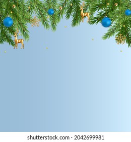 Christmas Holiday Party Background. Happy New Year and Merry Christmas Poster Template. Vector Illustration EPS10