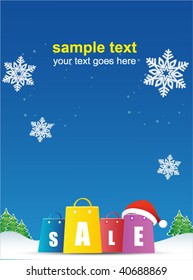 christmas holiday sale poster