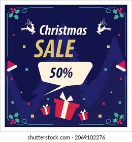 christmas holiday sale template banner