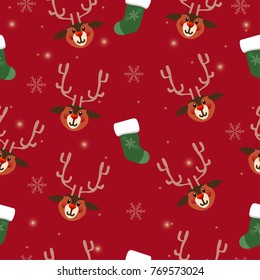 Christmas holiday seamless pattern