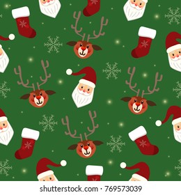 Christmas holiday seamless pattern