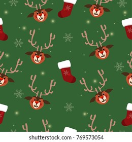 Christmas holiday seamless pattern