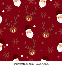 Christmas holiday seamless pattern