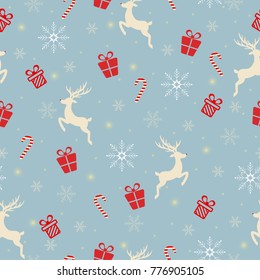 Christmas holiday seamless pattern.