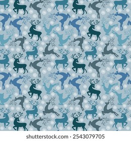 Christmas holiday seamless vector pattern