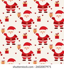 Christmas holiday season seamless pattern