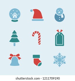 Christmas holiday symbols vector set