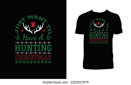 Christmas Holiday T Shirt Design. 
