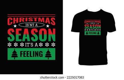 Christmas Holiday T Shirt Design. 