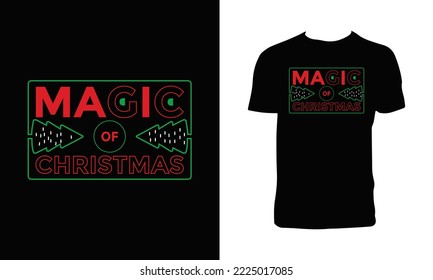 Christmas Holiday T Shirt Design. 