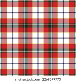 Christmas Holiday Tartan Seamless Pattern - Repeating pattern design of tartan in a festive plaid theme