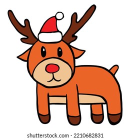 Christmas Holiday Theme Colored Drawing