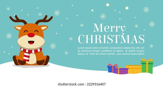 christmas and holiday themed banner design