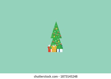 Christmas Holiday Tree Icon Design