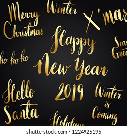 Christmas holiday typography style vector