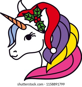 christmas holiday unicorn