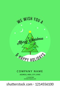 Christmas and Holiday Wishes Invitation Card Flyers