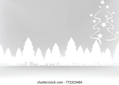 Christmas holidays composition on gray background with copy space for your text