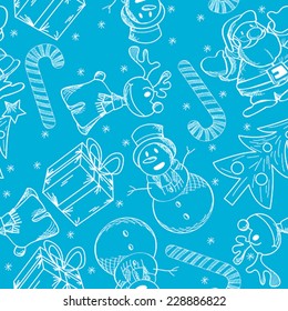 Christmas holidays seamless pattern design