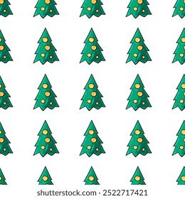 Christmas holidays. Seamless pattern in hand draw style