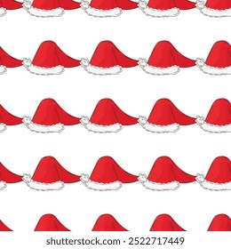 Christmas holidays. Seamless pattern in hand draw style