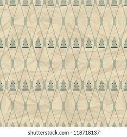 Christmas and Holidays seamless pattern with tree.