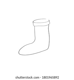 Las vacaciones de Navidad se calman. Dibujo continuo de líneas. Ilustración vectorial. Diseñar EPS10