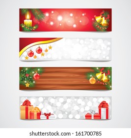 Christmas holidays stylish banners for your message or advertising