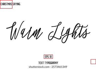 Christmas Holidays Text Saying Typography Warm Lights 