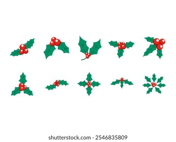 Navidades Holly Berries Element Set 