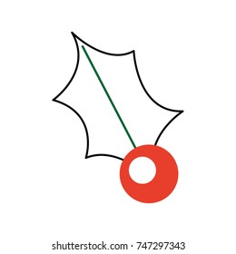 christmas holly berry leaf decoration ornate