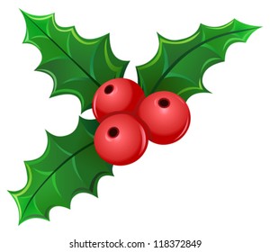 Christmas holly berry mistletoe