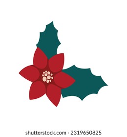 christmas holly berry, , vector illustration art