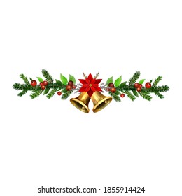 Christmas Holly brunches decoration vector