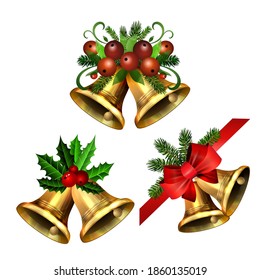 Christmas Holly brunches decoration vector