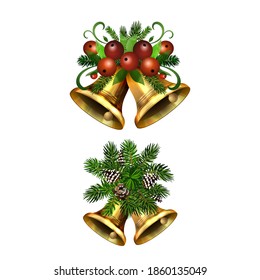 Christmas Holly brunches decoration vector