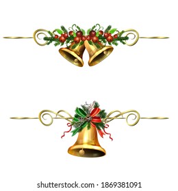 Christmas Holly brunches decoration vector