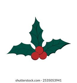 Ilustração de vetor de cereja de Natal.