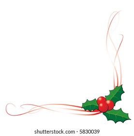 Christmas holly decoration