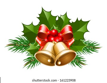 Holly Leaves Red Wrapped Gift Isolated Stock Photo 56458234 | Shutterstock