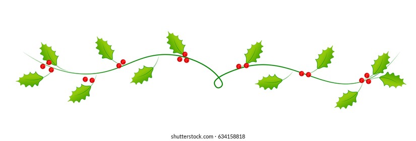 Christmas holly  web heading